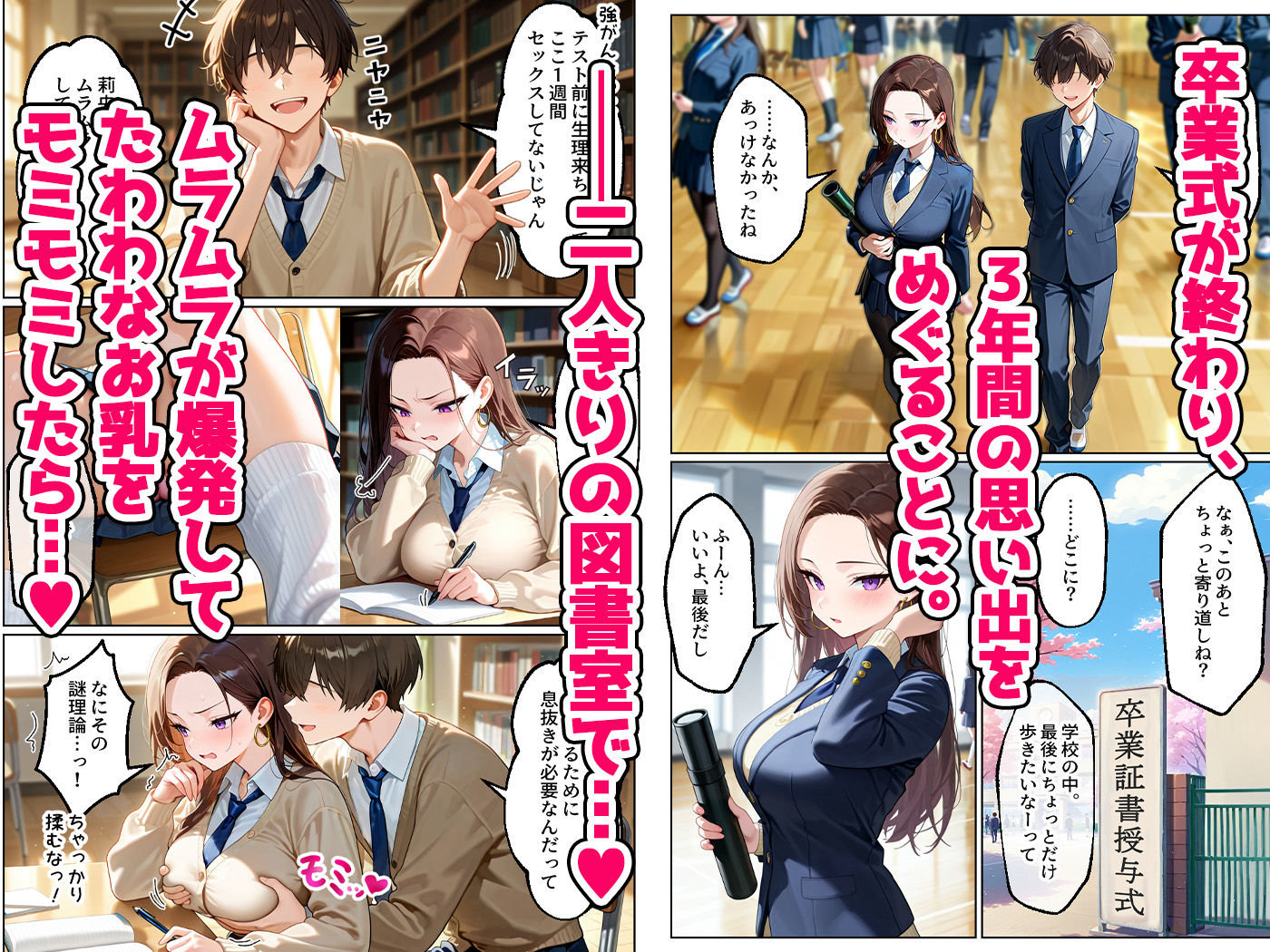 サンプル画像2:強気だけど実はチョロすぎる幼馴染ギャルー卒業・妊娠編ー(イチャラブ堂) [d_621206]