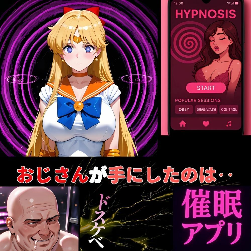 サンプル画像1:セーラーヴィーナス洗脳完了‥催●アプリの通知に従い、おじさんを満たす日々‥(夢追い虫) [d_621515]