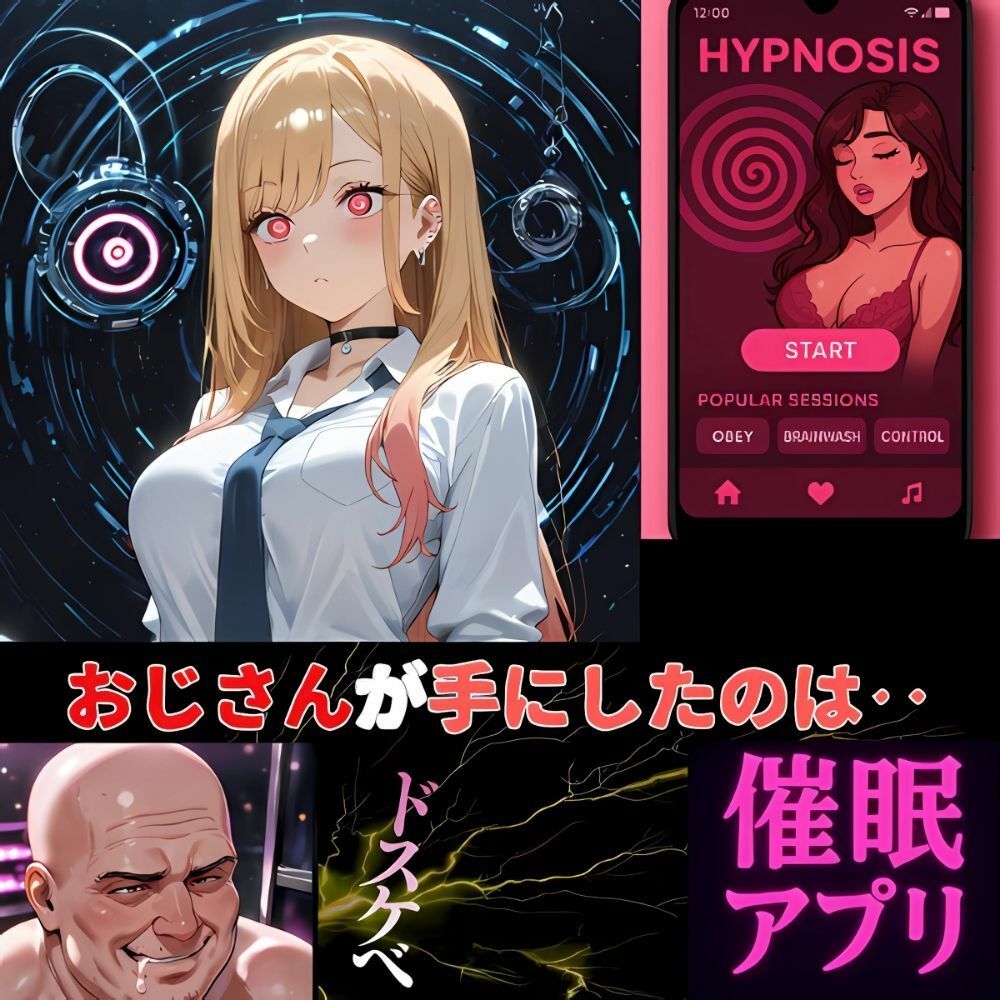 サンプル画像1:ギャル催●アプリ‥おじの命令に逆らえないカラダに‥喜多川海夢(夢追い虫) [d_621609]