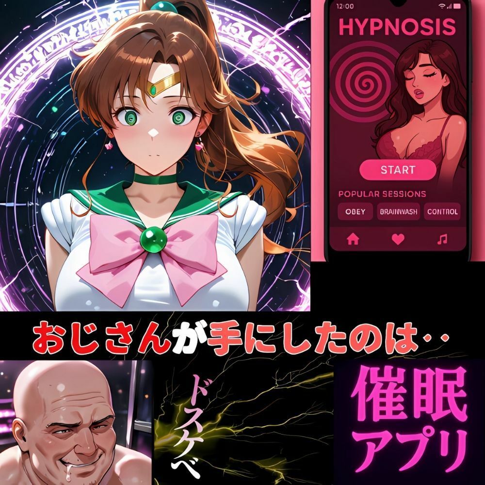 催●アプリ‥洗脳アプリで屈服した正義の肉体‥セーラージュピター 画像1