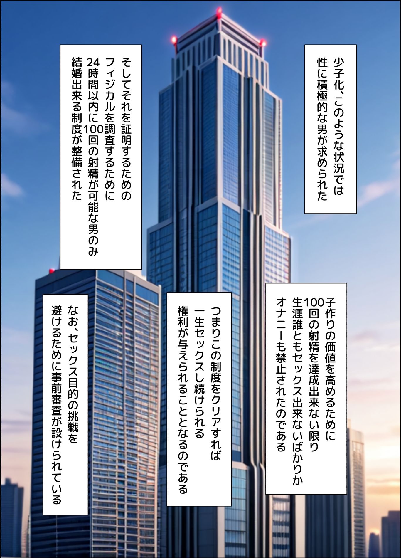 100回射精しないとセックスし続けられない世界 画像1