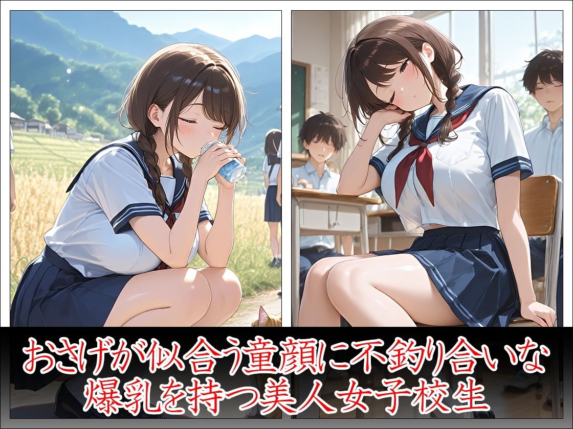 サンプル画像2:痴姦電車 爆乳女子校生の災難(万工房) [d_622065]