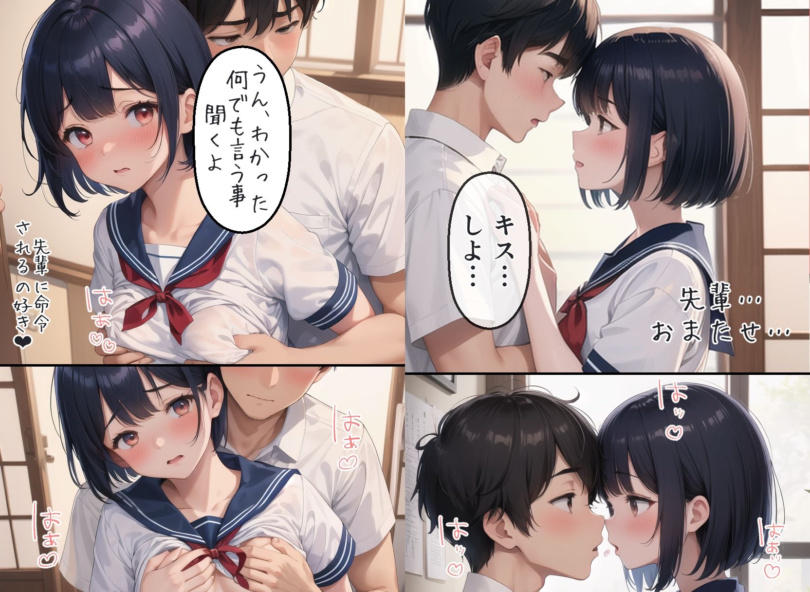 サンプル画像4:何でも言う事聞いてくれる後輩ちゃん。(サトヅメ) [d_622125]