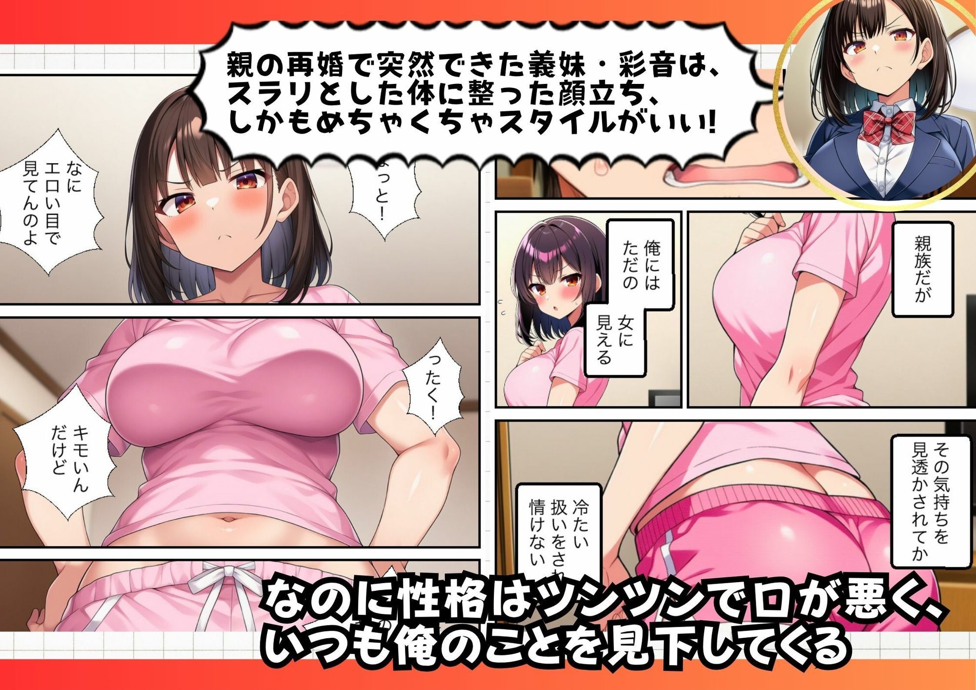 サンプル画像1:ツンデレ義妹を催●アプリで調教開始。兄の絶対命令で背徳セックス(絵師たか) [d_622308]