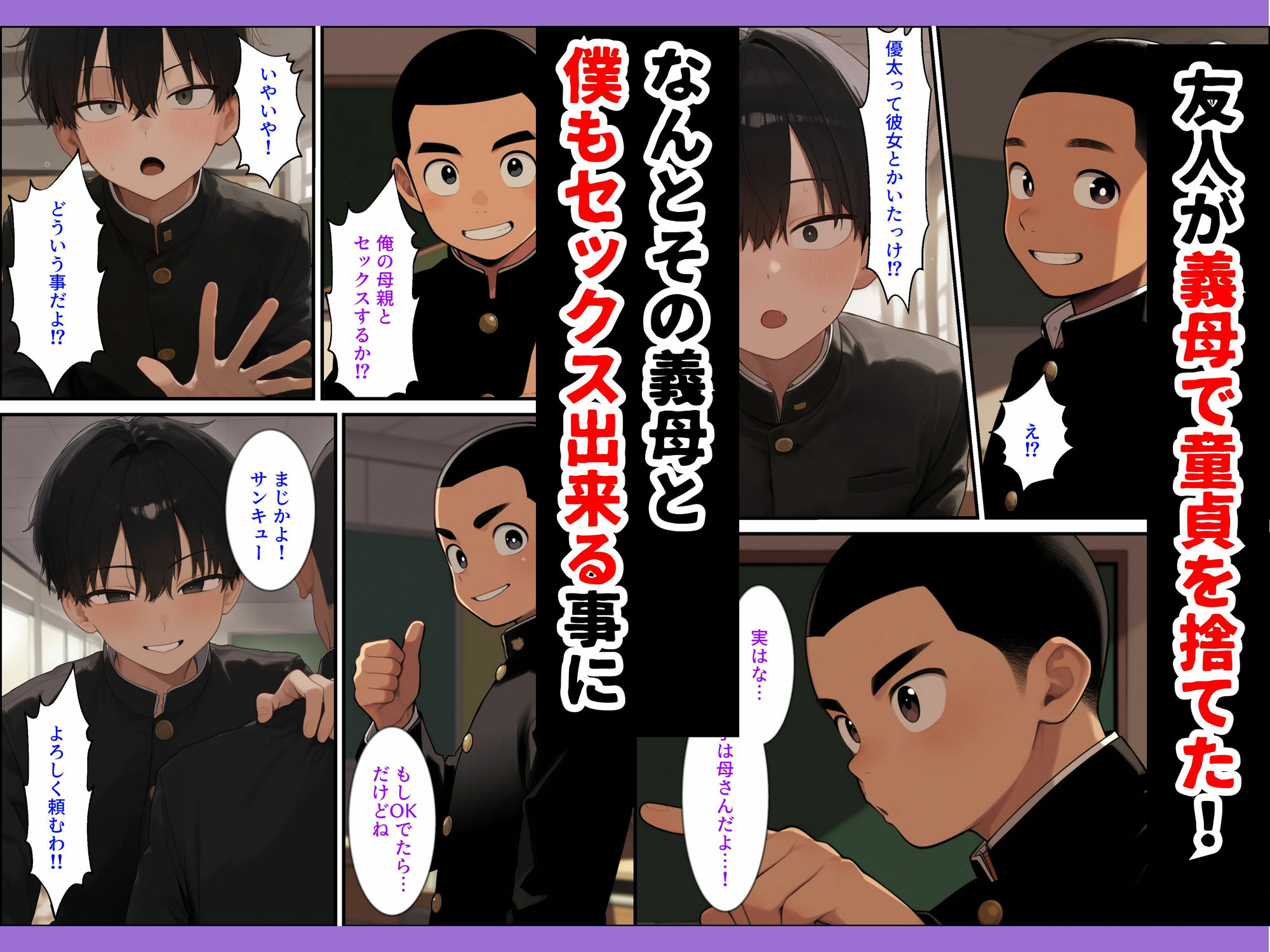 サンプル画像1:童貞の僕が友達のお義母さんに筆下ろしをしてもらったら…(あちちハウス) [d_622621]