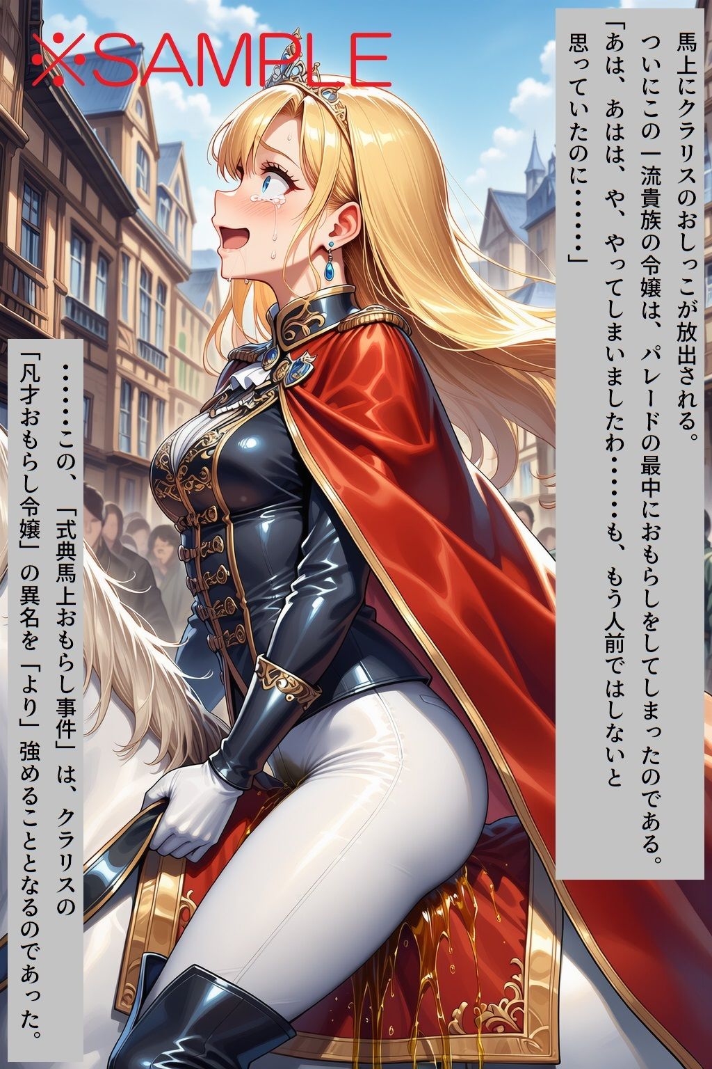 サンプル画像2:【AIイラスト＋少しSS】貴族令嬢クラリスの黄金溢れる生い立ち(keenのSS屋台) [d_622942]