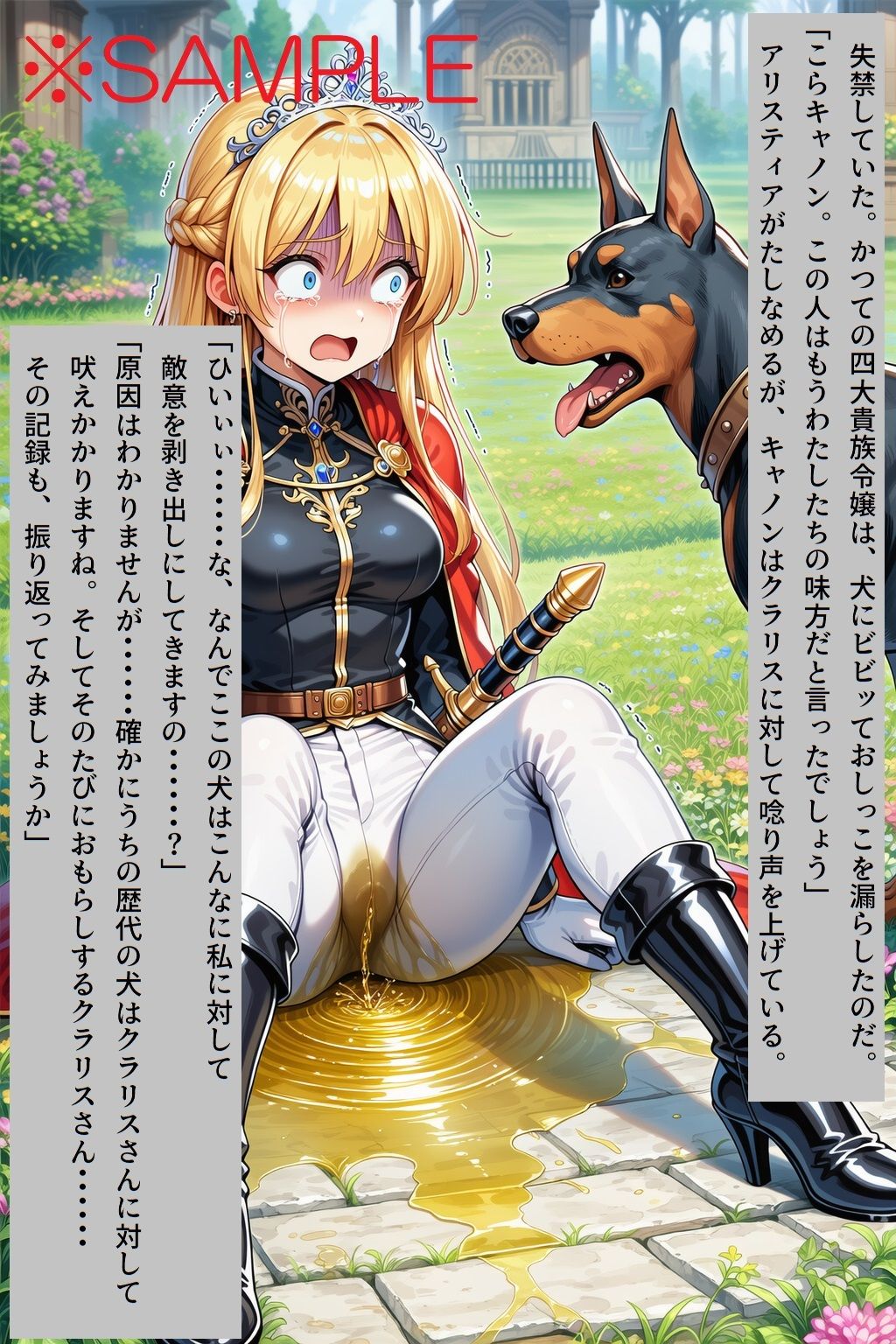 サンプル画像3:【AIイラスト＋少しSS】貴族令嬢クラリスの黄金溢れる生い立ち(keenのSS屋台) [d_622942]