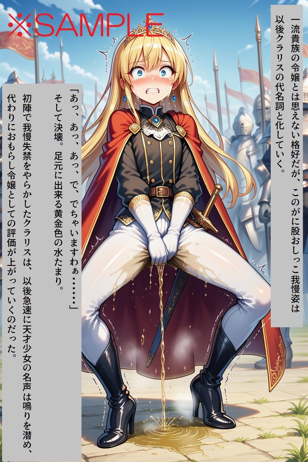 サンプル画像4:【AIイラスト＋少しSS】貴族令嬢クラリスの黄金溢れる生い立ち(keenのSS屋台) [d_622942]