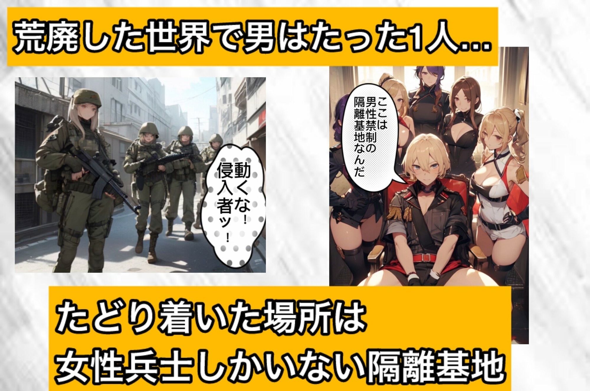 サンプル画像2:隔離区域のハーレム基地(kaz25) [d_623289]