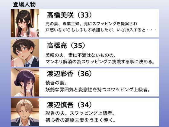 サンプル画像2:初めてスワッピングしたら色んな感情が入り乱れてすごく乱れた（亮編）(まるざわ) [d_623365]