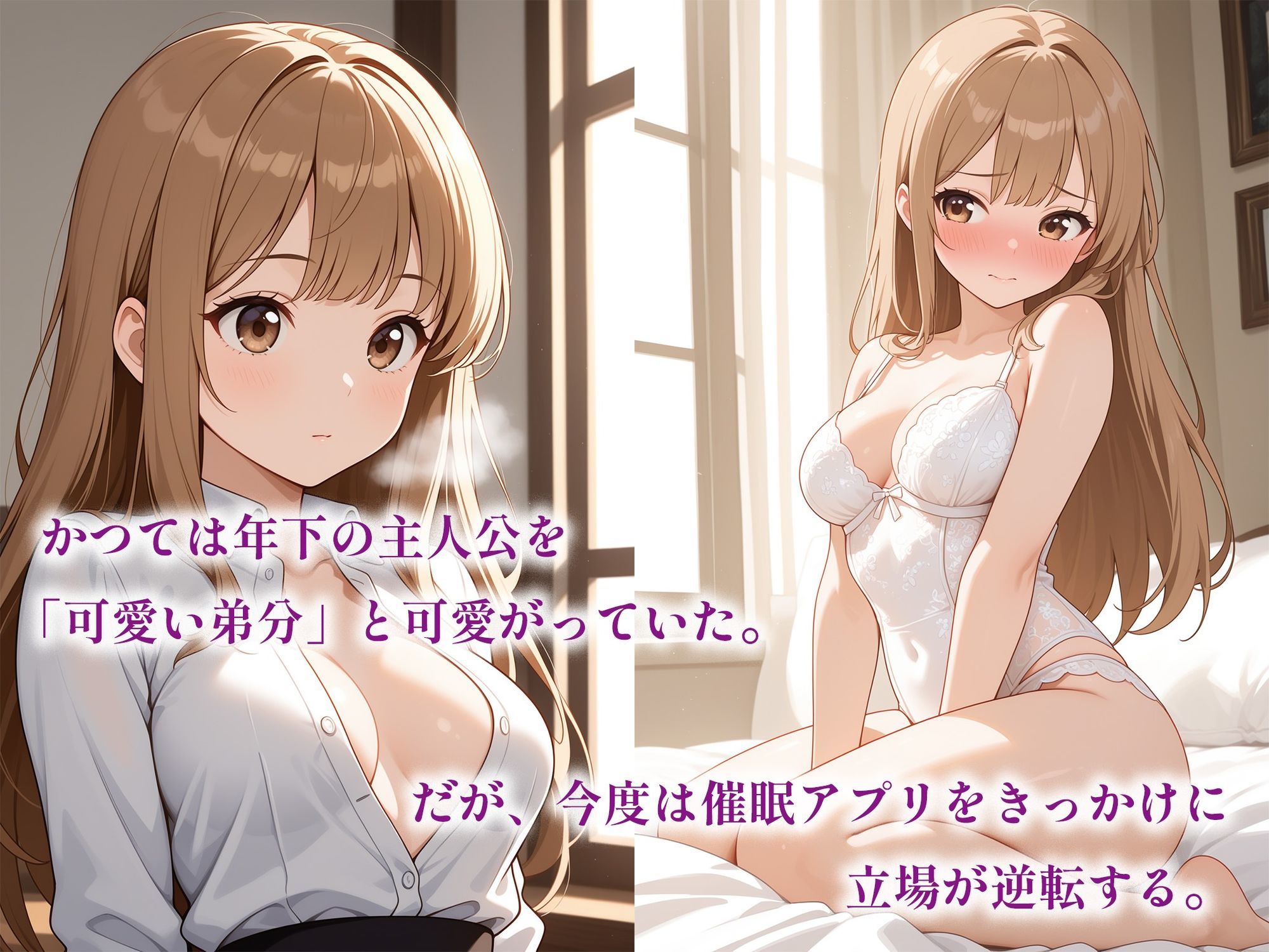 サンプル画像2:催●アプリで堕ちる元気幼馴染お姉さん 〜年上ヒロインの奉仕快感堕ち〜(空想彩館) [d_623583]