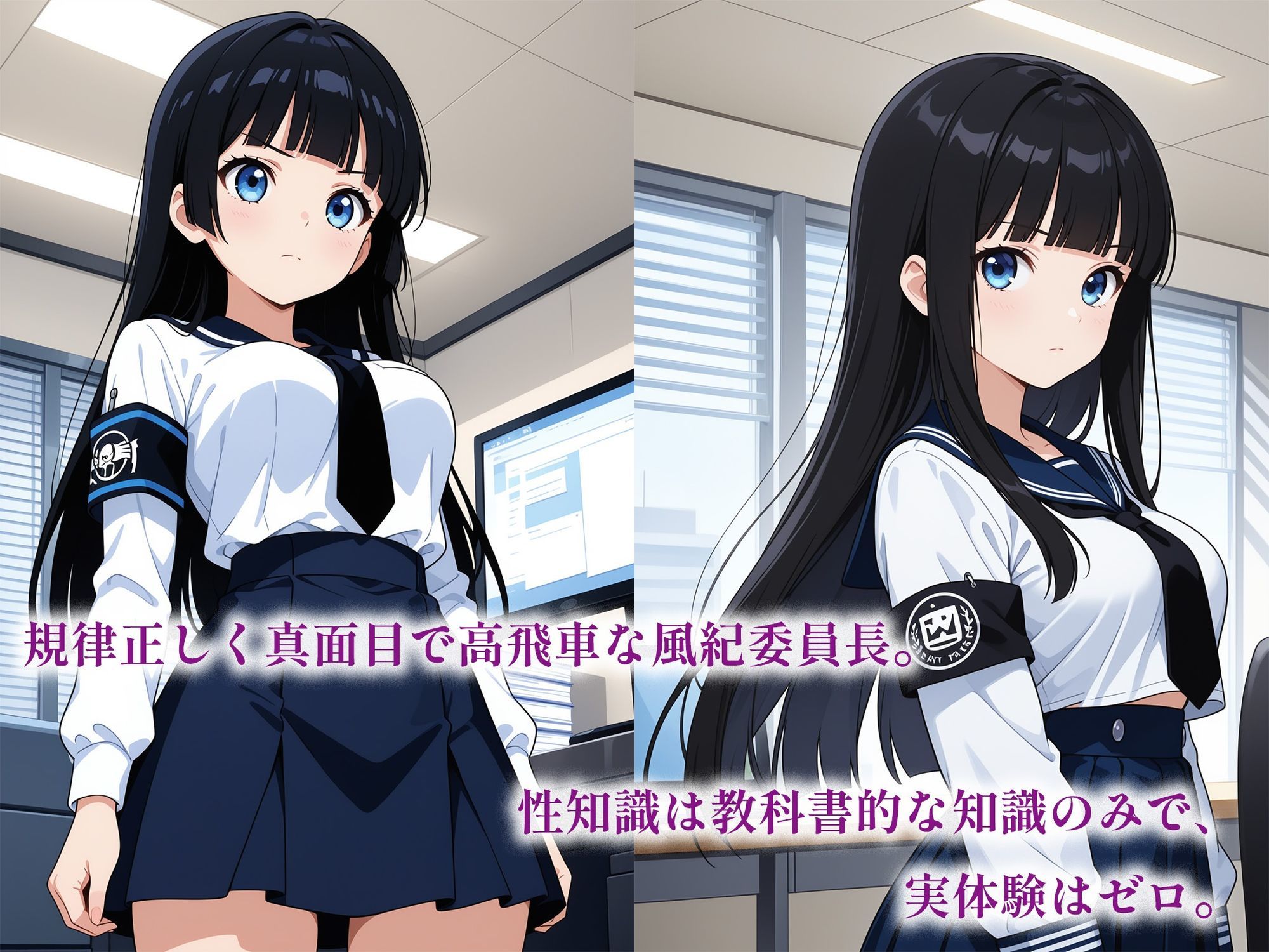 サンプル画像1:催●アプリで堕ちる優等生風紀委員 〜規律と羞恥が育む奉仕快感堕ち〜(空想彩館) [d_623584]