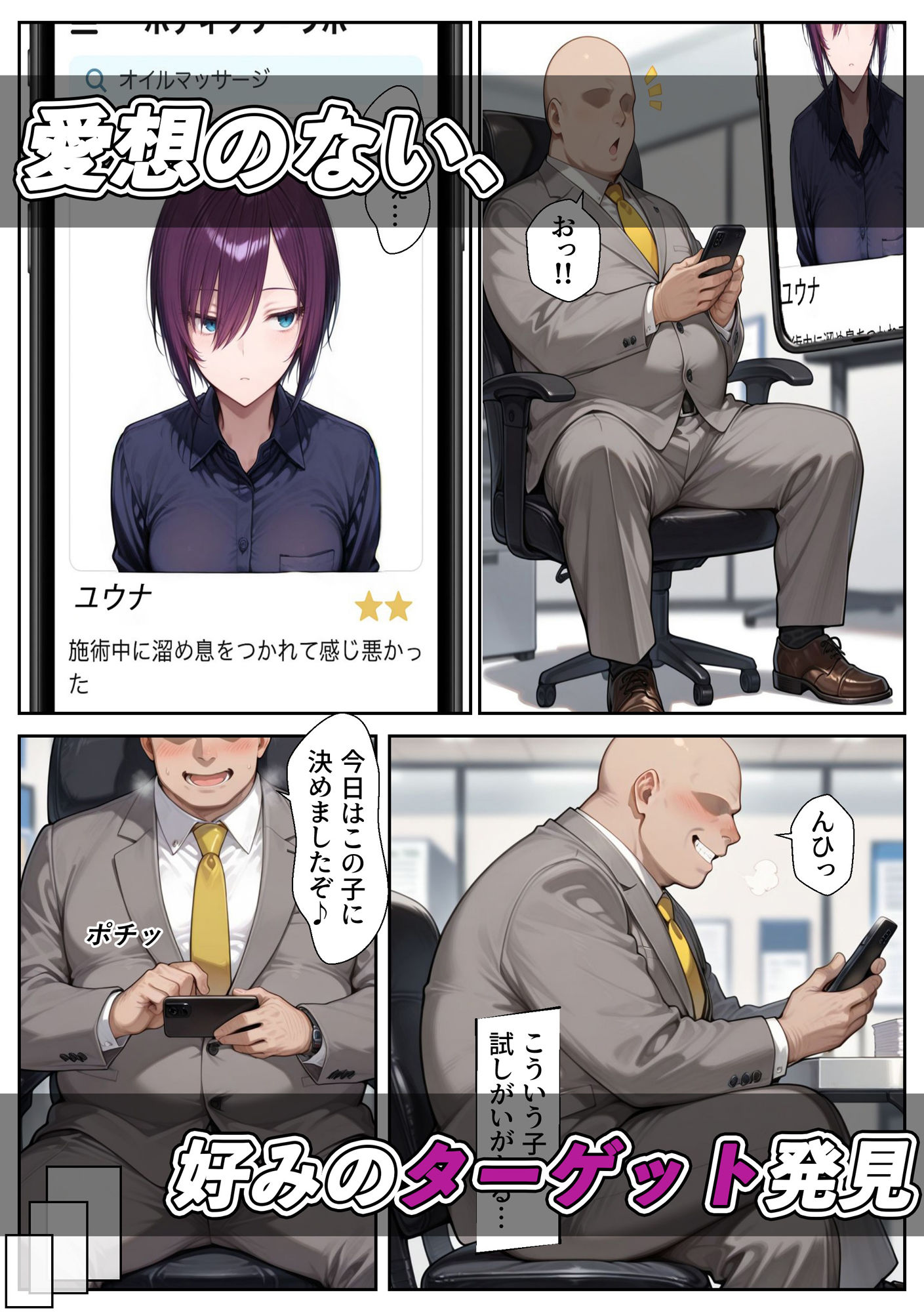 愛想ゼロのマッサージ嬢に僕のデカチンを見せつけたい 画像3