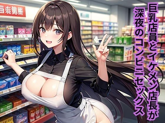 【巨乳店員とイケメン店長が深夜のコンビニセックス】南花音