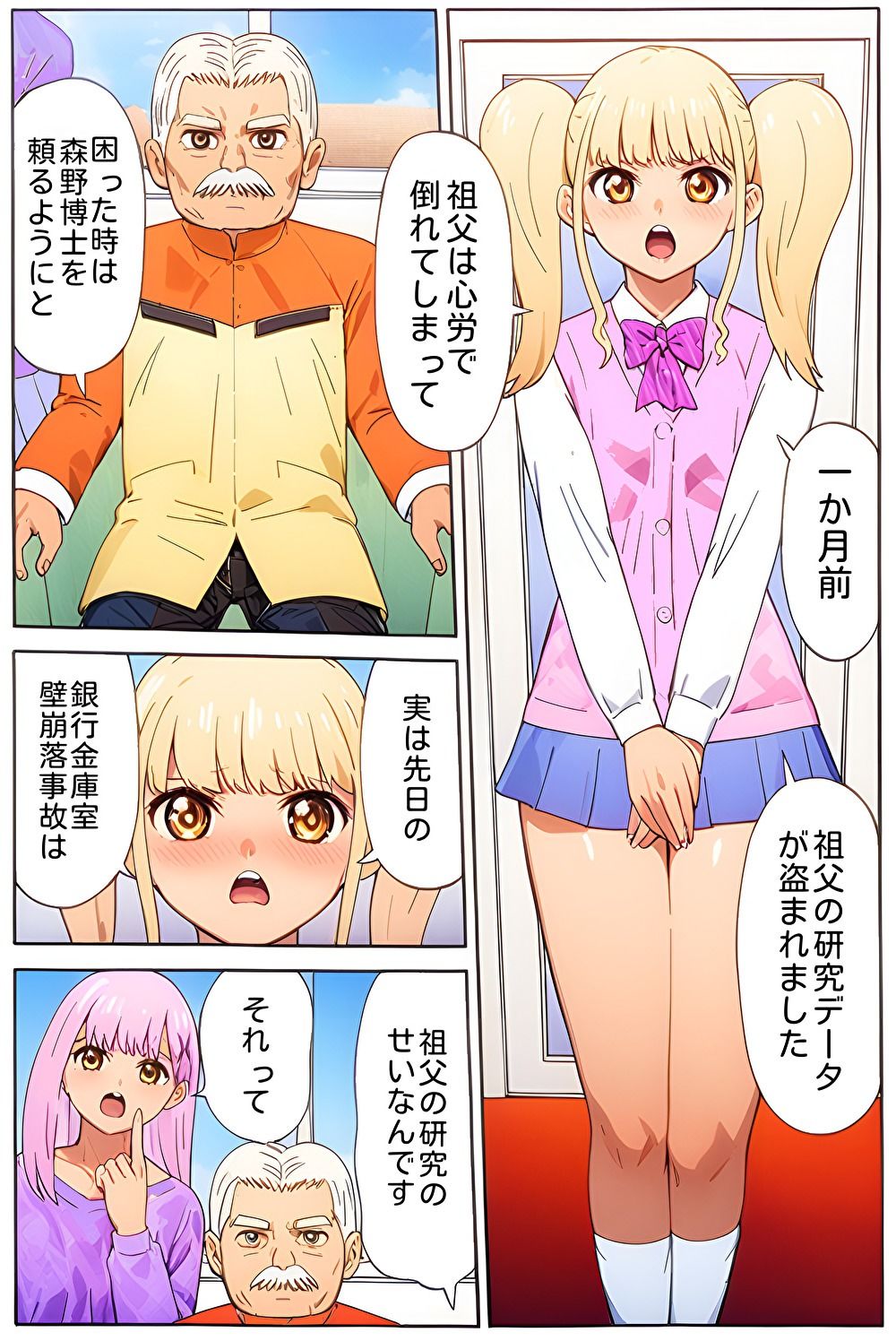 サンプル画像2:突撃娘と発明博士(そえしまる) [d_625218]