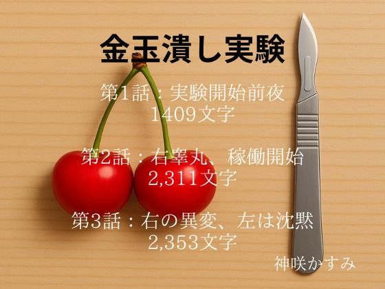 【金玉潰し実験 第3話:右の異変、左は沈黙 （1話、2話は体験版として収録）】かすみ部屋