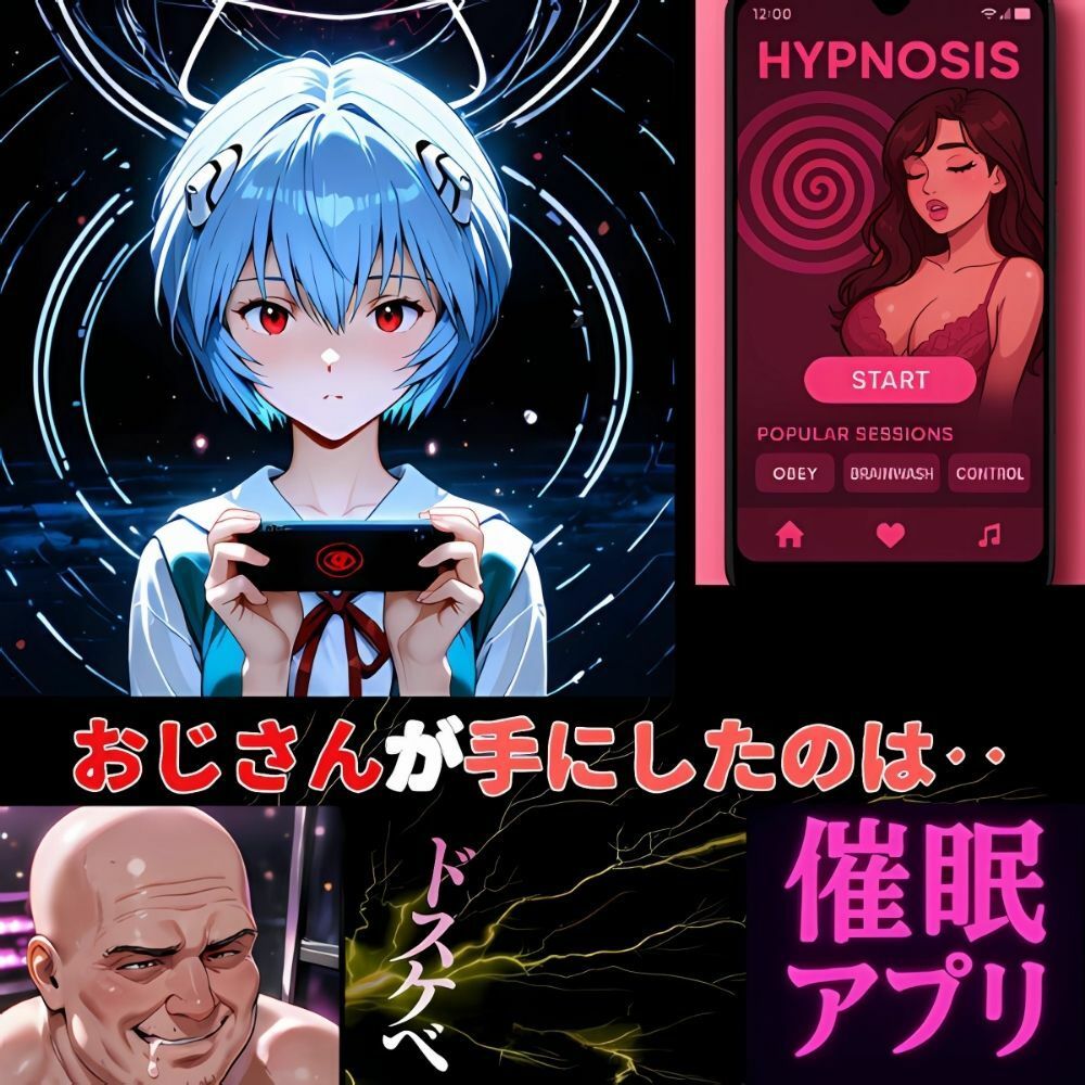 サンプル画像1:催●アプリで思考停止、感度だけが上がっていく‥綾波レイ実験記録(夢追い虫) [d_626802]