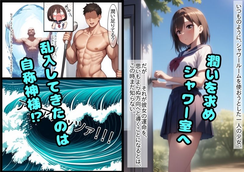 サンプル画像1:うるおいセーラー  シャワーと神様と濡れた制服(ミミミ) [d_627103]