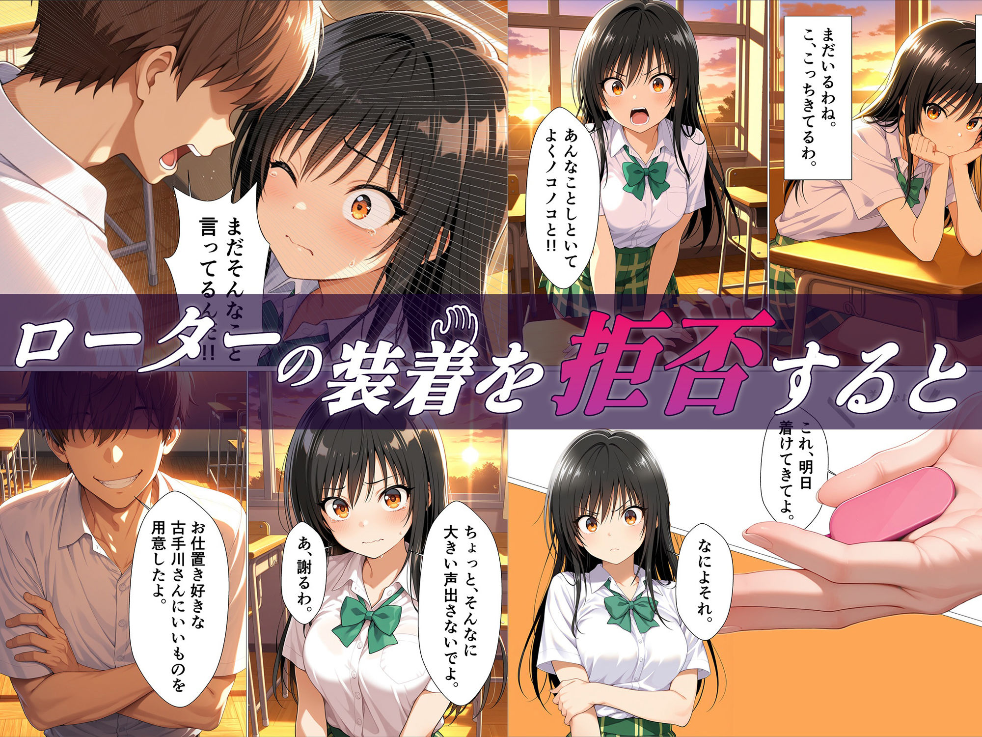 サンプル画像6:真面目な風紀委員がみんなの前で堕ちる話(かいと屋) [d_627208]