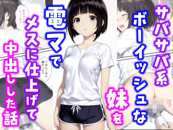 サバサバ系ボーイッシュな妹を電マでメスに仕上げて中出しした話【種付け彦】