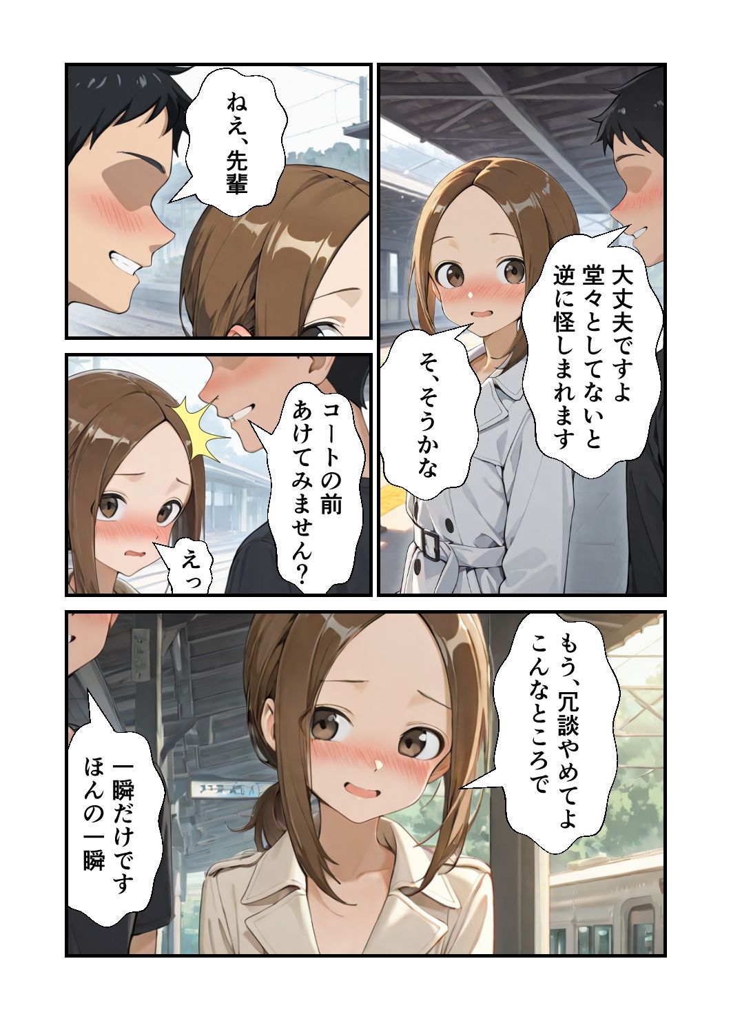 駅で露出の高〇さん 画像9