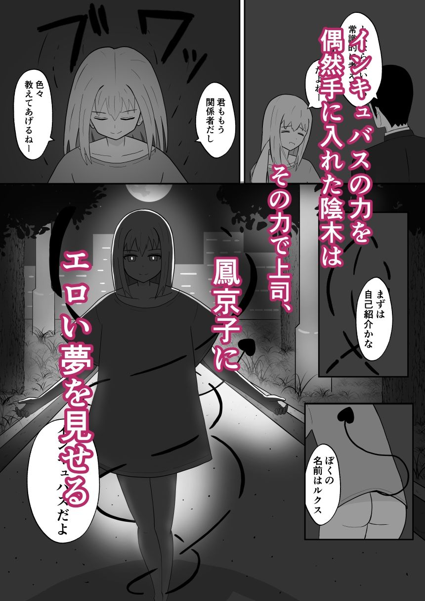 サンプル画像1:インキュバスおじさん エリート女上司（33歳処女）に毎晩えっちな夢を見せ続けた結果…(1komoreb1) [d_628684]