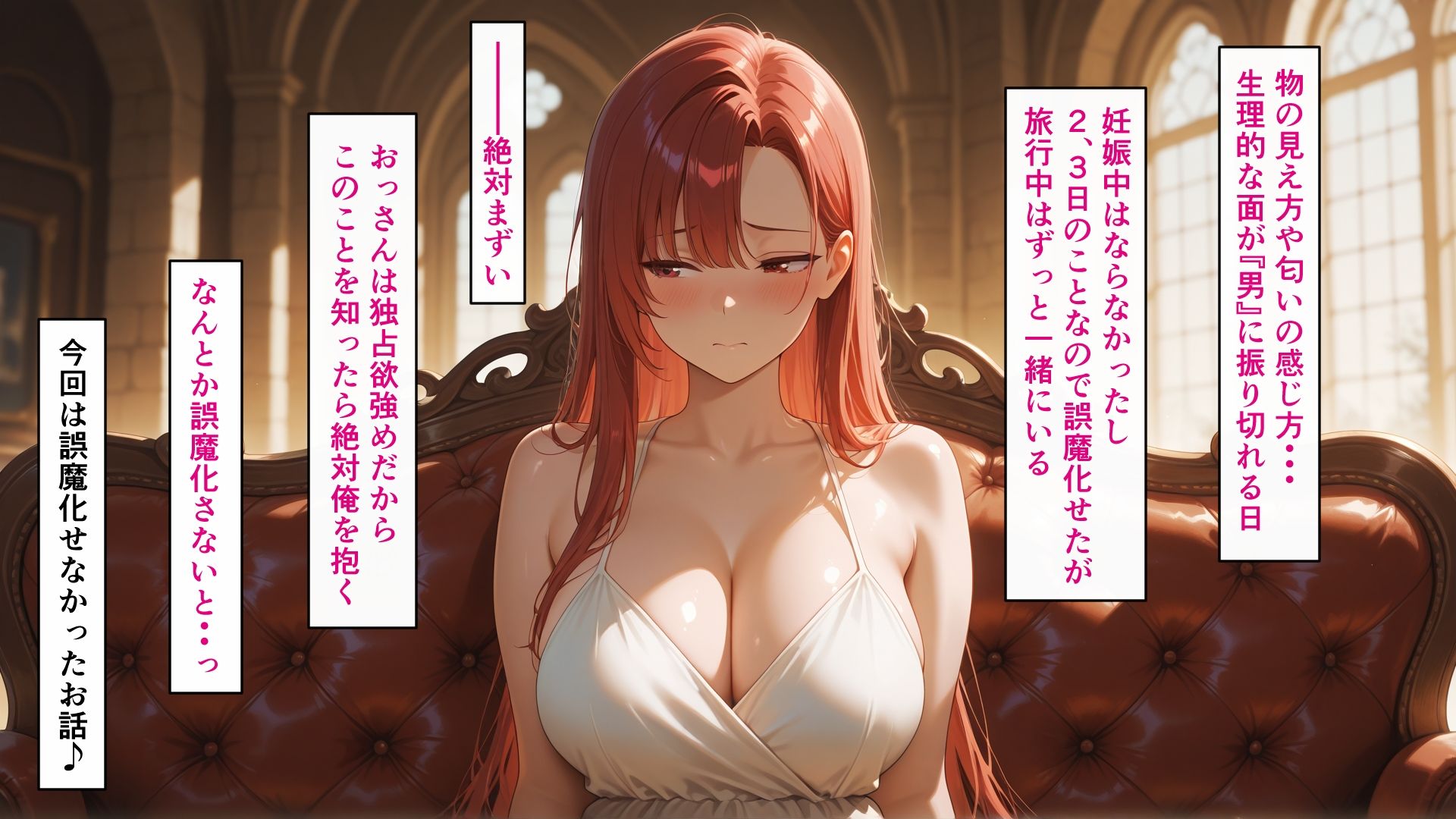 サンプル画像1:種付けおじさんは異世界でもイキたい  TSお嬢様孕ませ編2(AIシコリえっち) [d_629763]