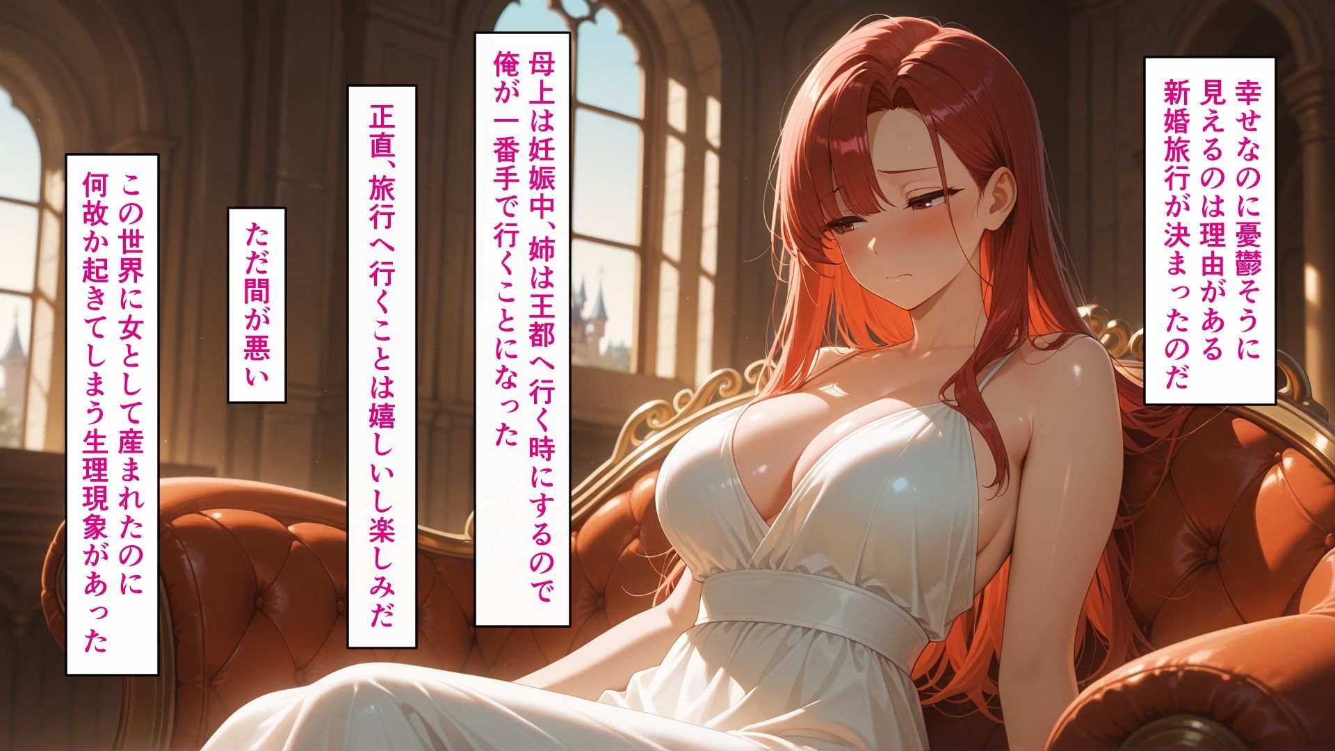 サンプル画像4:種付けおじさんは異世界でもイキたい  TSお嬢様孕ませ編2(AIシコリえっち) [d_629763]