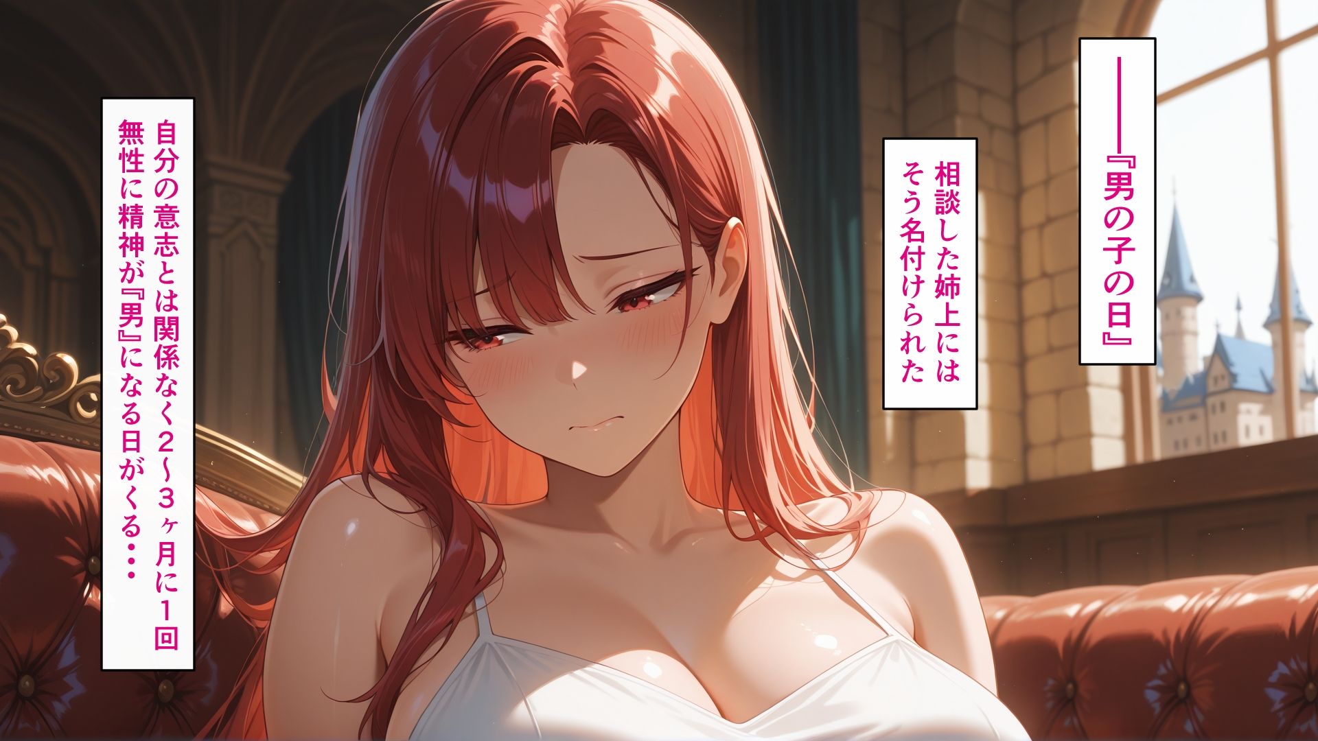 サンプル画像5:種付けおじさんは異世界でもイキたい  TSお嬢様孕ませ編2(AIシコリえっち) [d_629763]