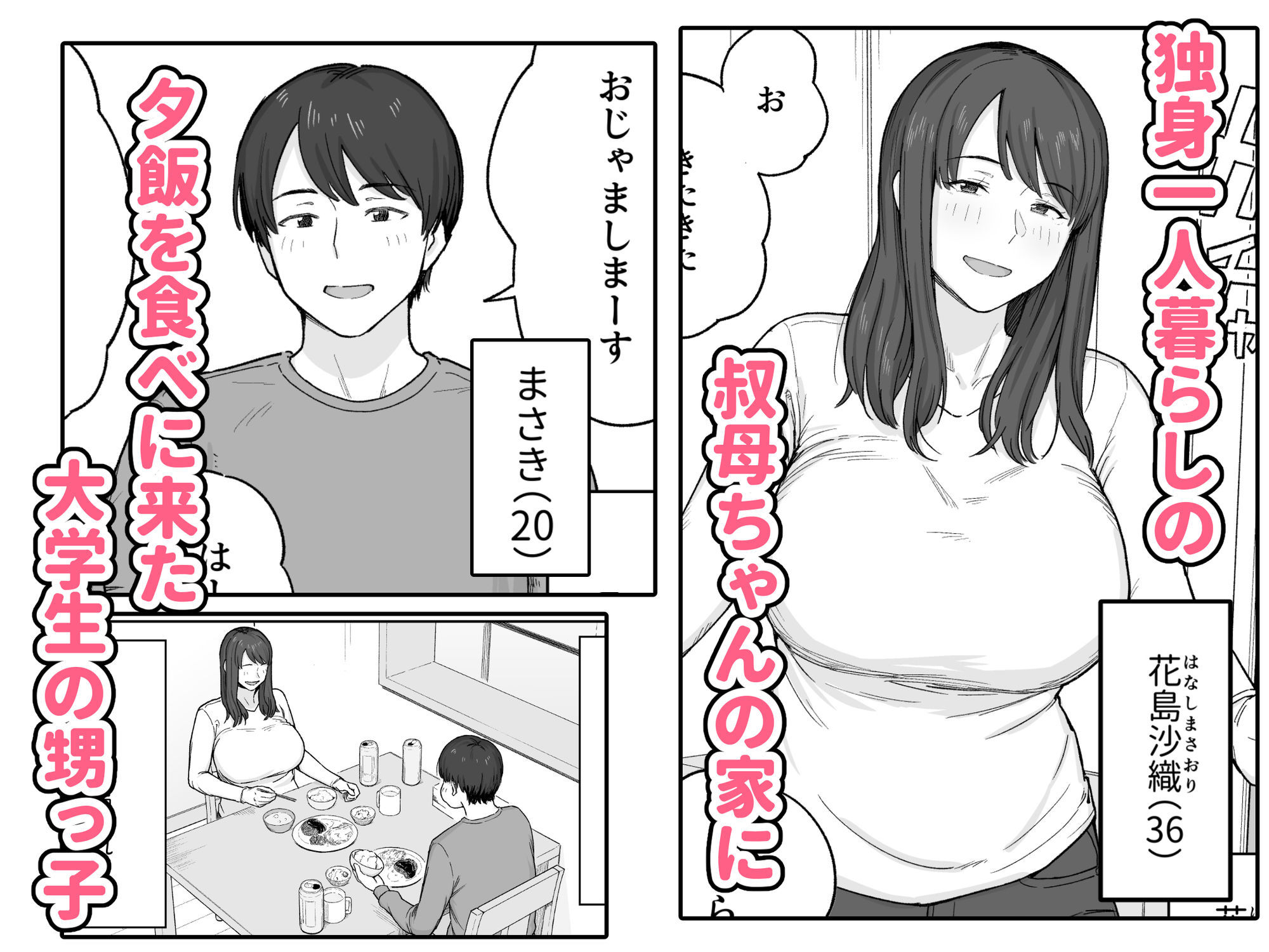 サンプル画像1:夕飯のあとは叔母ちゃんと…(なつぞう) [d_630364]