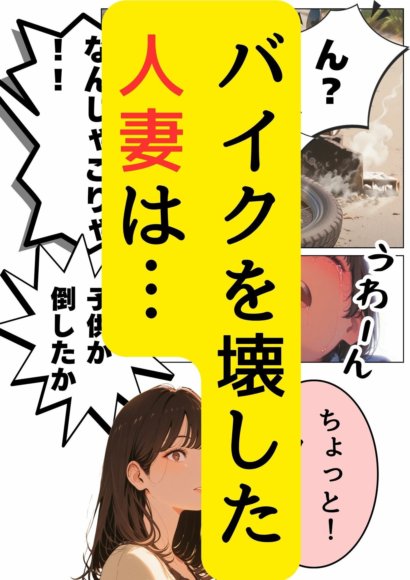 サンプル画像2:バイクを壊した人妻が弁償できないとどうなるか(だれもが) [d_630976]