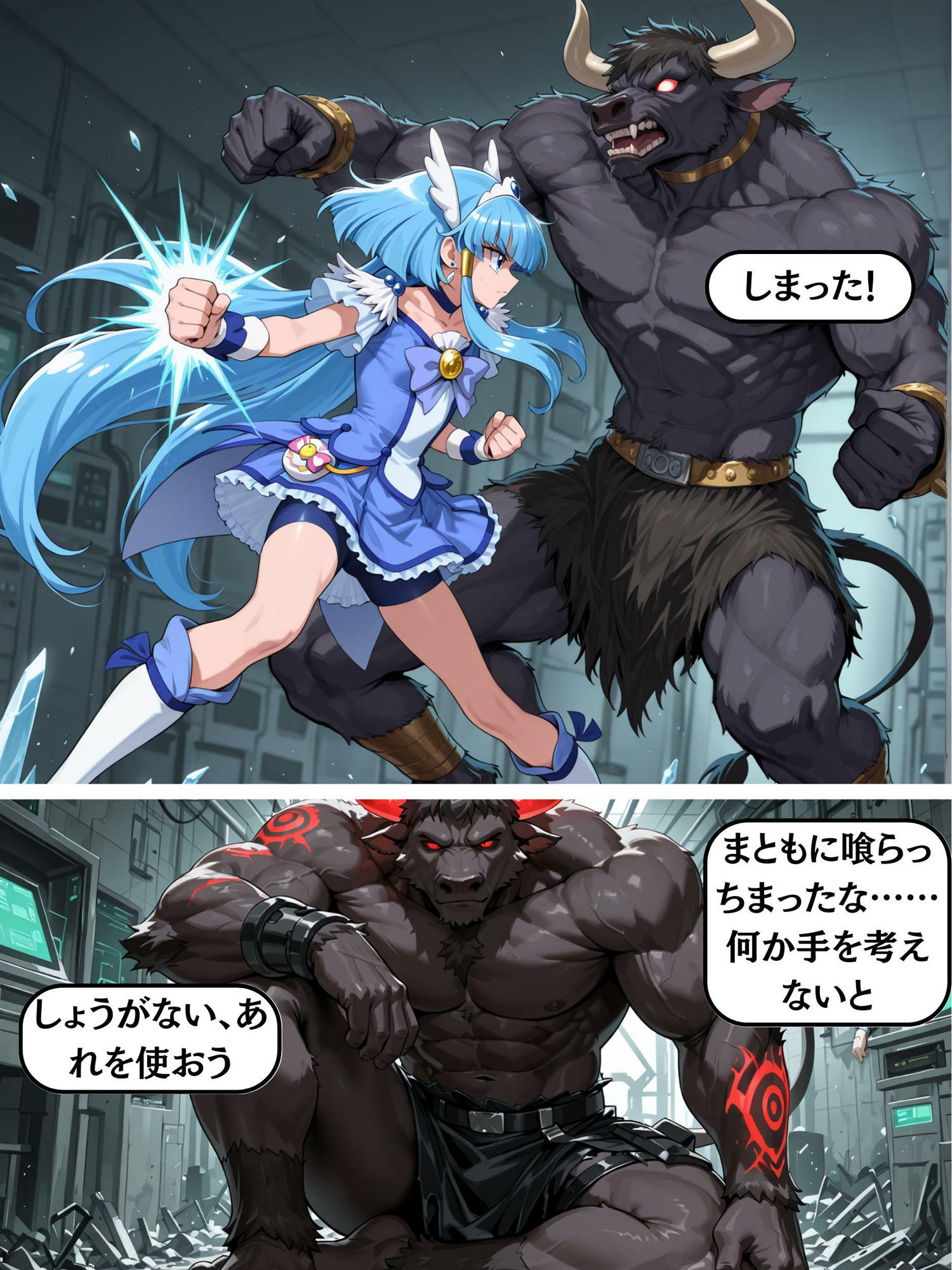 サンプル画像4:キュアビュ〇ティー vs ミノタウロス 敗北凌〇(Shedd) [d_631112]