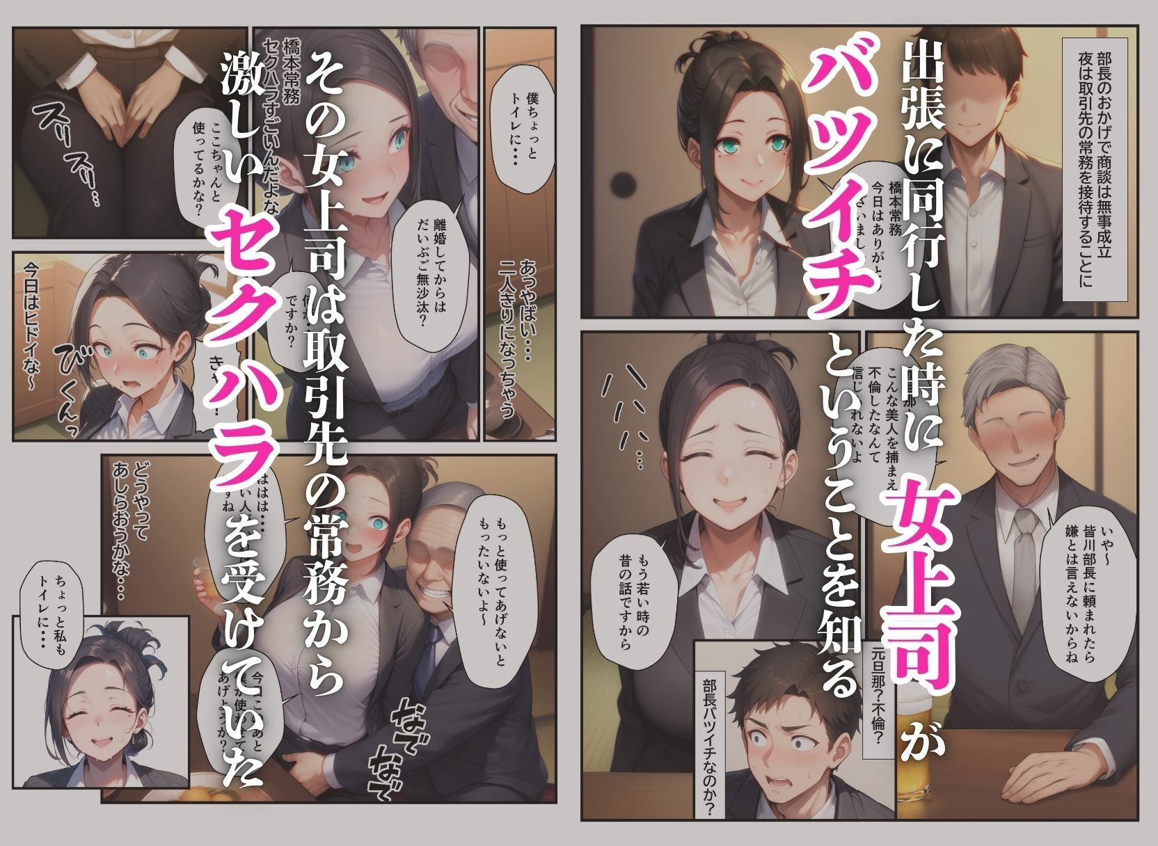 サンプル画像2:爆乳バツイチ女上司とあまあま孕ませエッチ(まんまん屋) [d_631934]