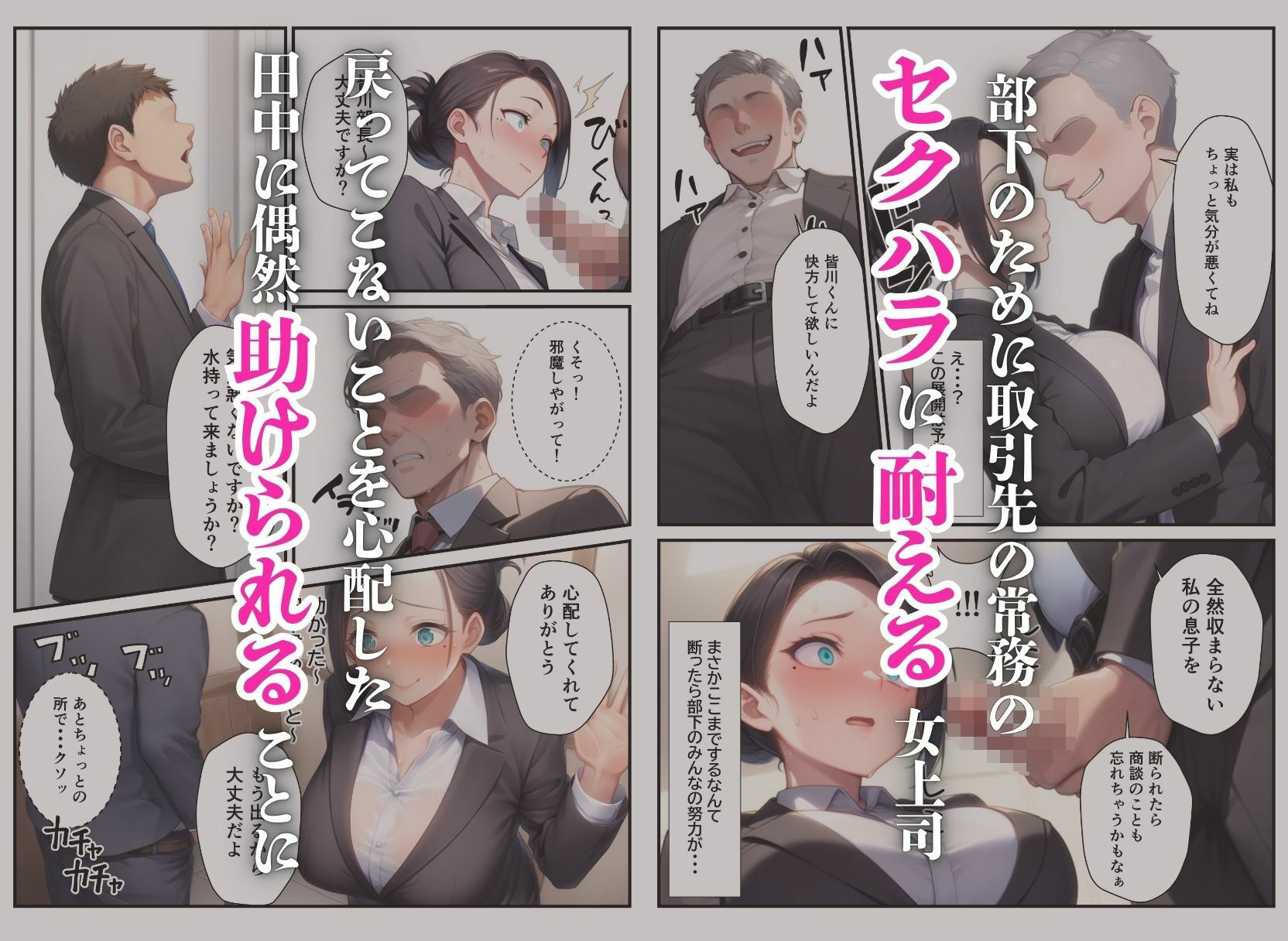 サンプル画像3:爆乳バツイチ女上司とあまあま孕ませエッチ(まんまん屋) [d_631934]