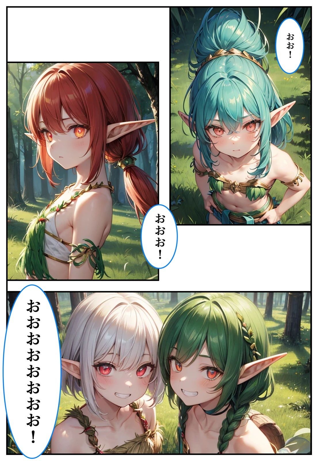 サンプル画像2:性知識ゼロだけど好奇心旺盛なエルフが即オチ2コマする話(くまとねこ屋) [d_632328]