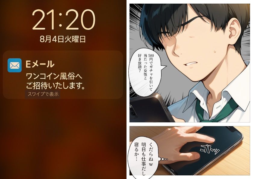 サンプル画像2:ワンコイン風俗 〜ガチャで引いたSSR美女を好き放題〜(ピココミック) [d_632705]