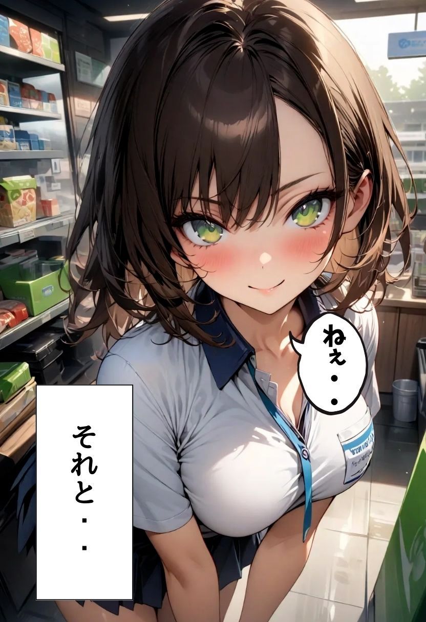 サンプル画像5:バイト先の先輩とレジ裏Hしてる話(にじいろ☆がーるず) [d_632899]