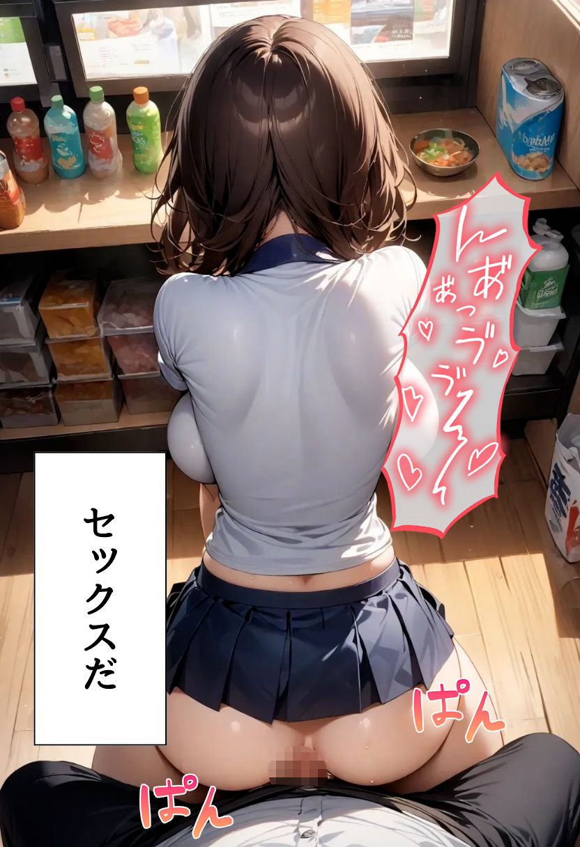 バイト先の先輩とレジ裏Hしてる話_7