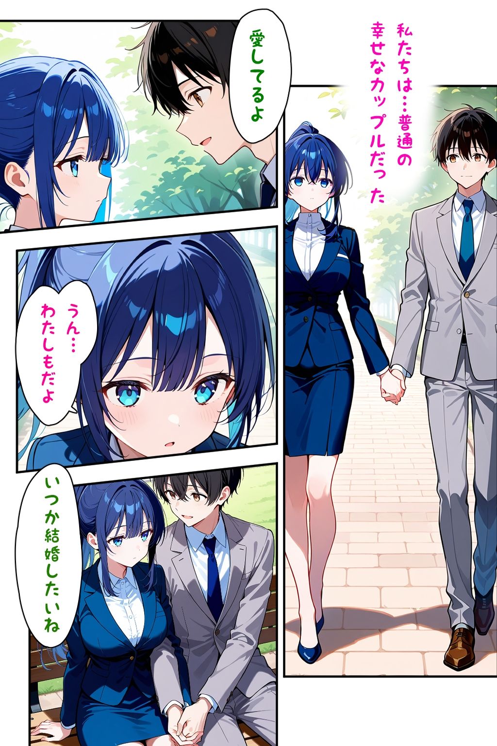 サンプル画像1:一夜の過ちから心も寝取られたOLの彼女(AIらびはぴ) [d_633257]