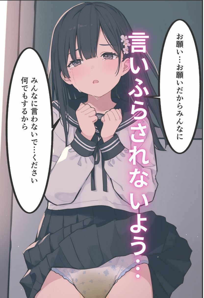 好きな人とのデート中に漏らしてしまった女子校生がクラスの女子に脅されて放課後オナニー強要される話 画像8