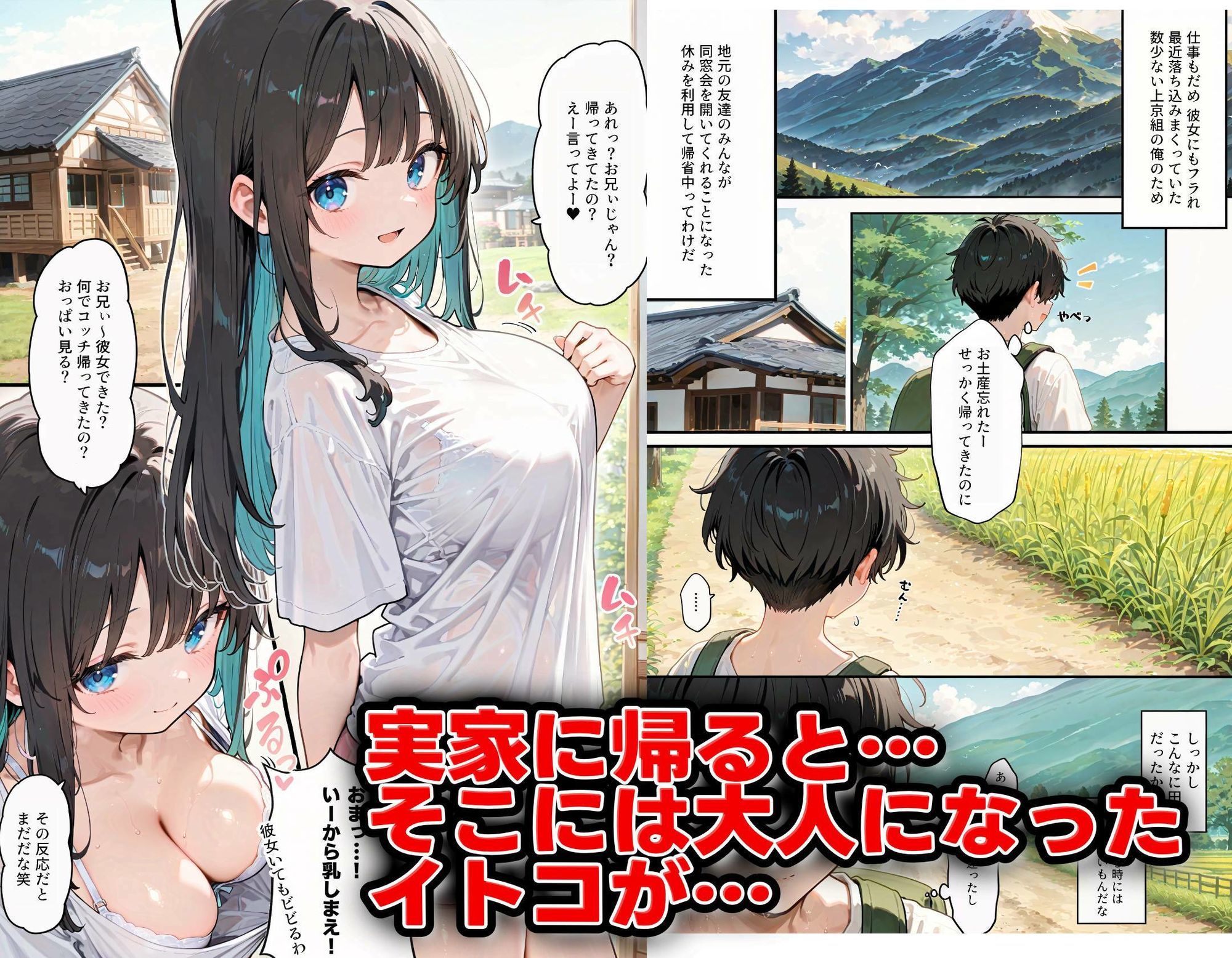 マセ◯キいとこ生ハメしすぎて実家から戻れない件 画像1