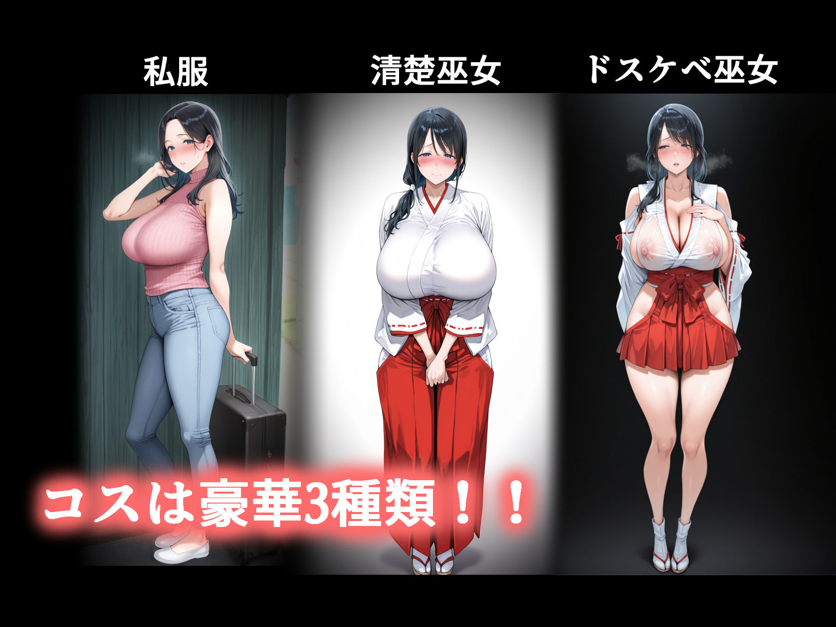子供を欲しがる俺の妻がなぜかドスケベ巫女服でNTRれた件 画像9
