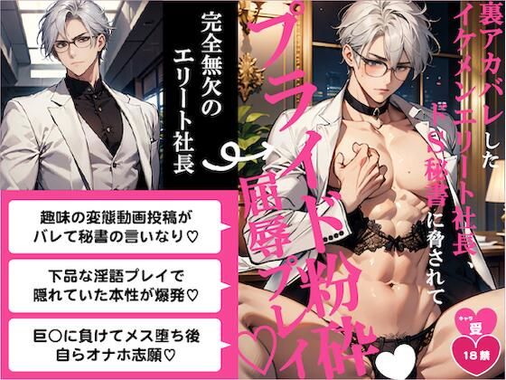 裏アカバレしたイケメンエリート社長、ドS秘書に脅されてプライド粉砕屈辱プレイ（はーと）