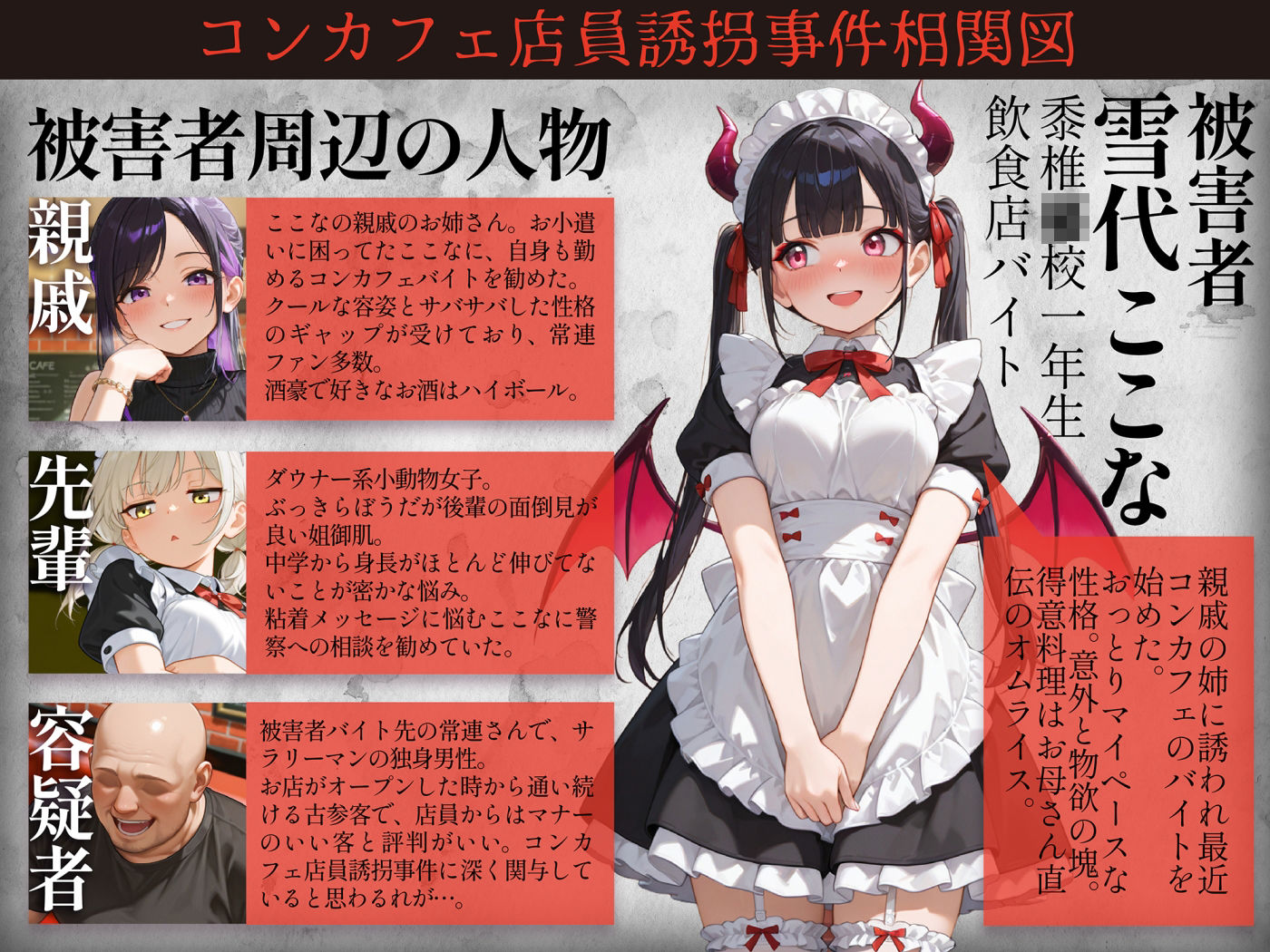 監禁おじさん〜推しのメイドコンカフェ嬢にLINE無視されたので、監禁して「僕専属メイド」に調教してやった〜 画像1