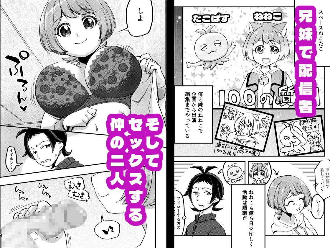 サンプル画像1:【検証】兄妹配信者ならセックス中に逆凸来ても対応できる説(めんこラボ) [d_634577]