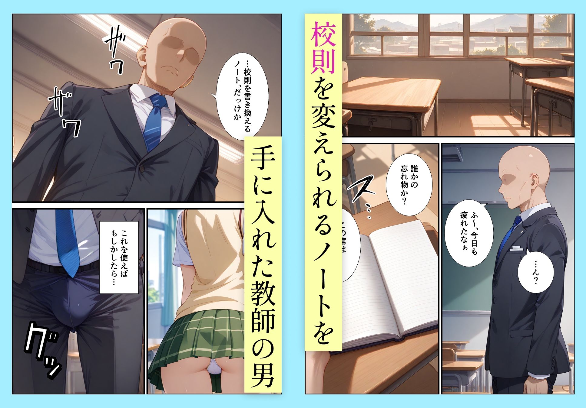 サンプル画像1:校則改変ハーレム計画(握りとうふ) [d_634859]