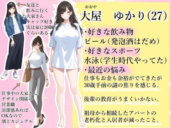 サンプル画像1:チン体契約  欲求不満限界アラサー大家にチンポを請求される(潮吹きんぐ) [d_635181]