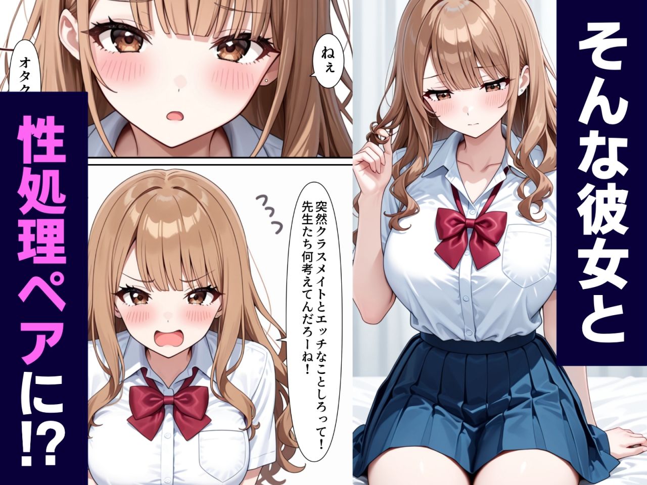 サンプル画像4:クラスの一軍ギャルと性処理ペアになれた話(どえろふすきぃの館) [d_635186]