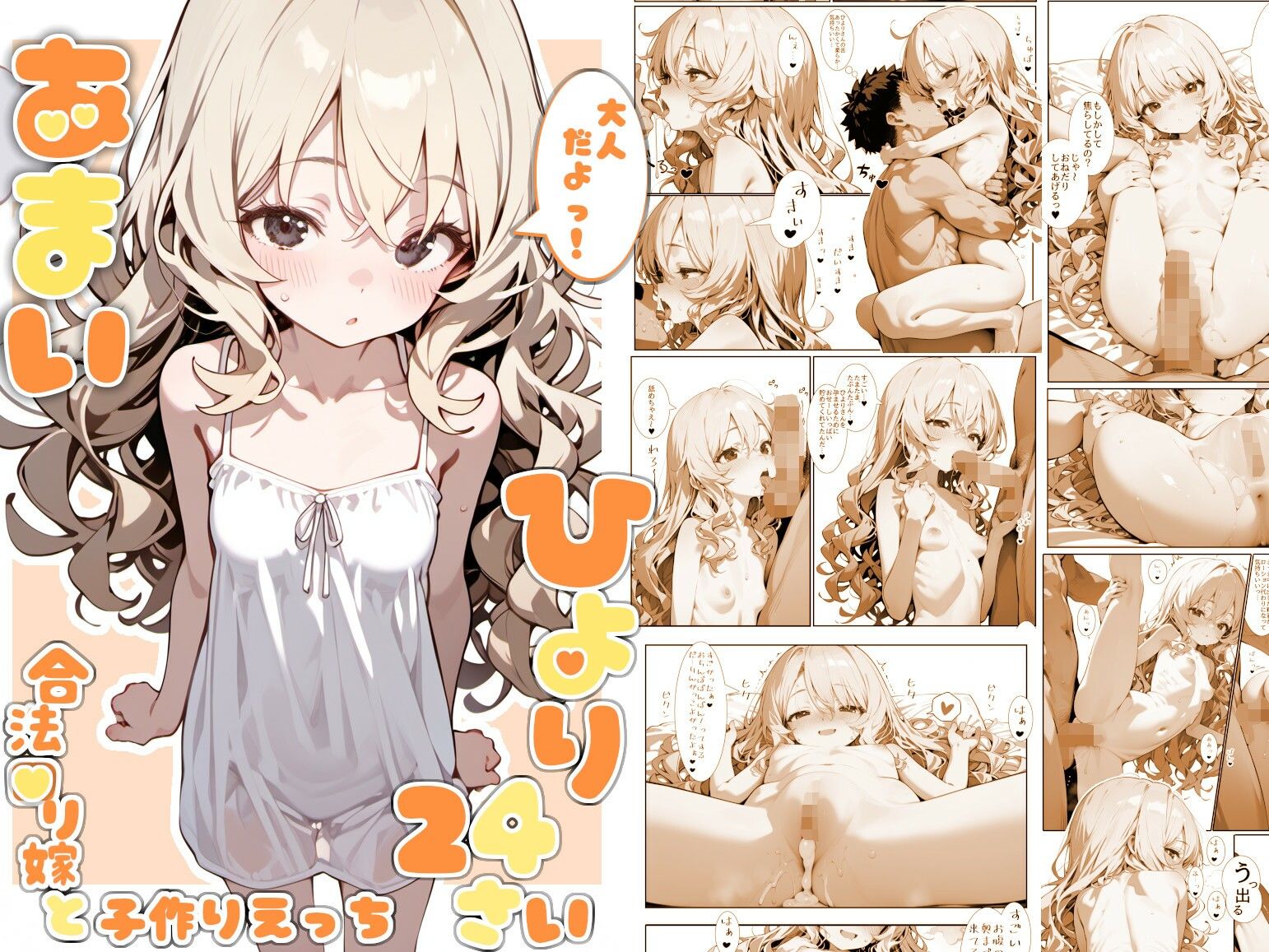 サンプル画像1:甘井ひより24〜合法●リ嫁と子作りえっち〜(娘々茶房) [d_635421]