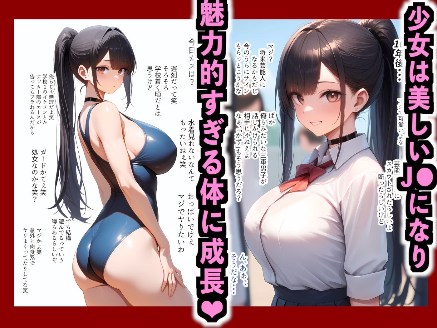 サンプル画像2:巨乳JKの下着を漁ってたら俺のことが大好きだと判明しイチャラブセ●クス(嵐木圭) [d_635571]